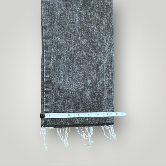 OAT Distressed Stone Wash Black Denim Jeans - Picture 12 of 14